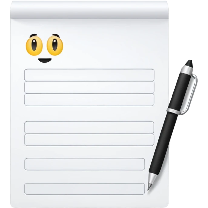 test completion sheet emoji