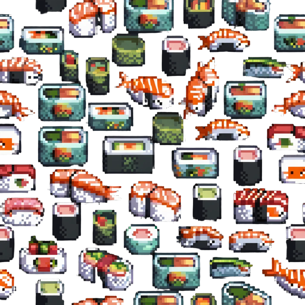 iridescent sushi emoji