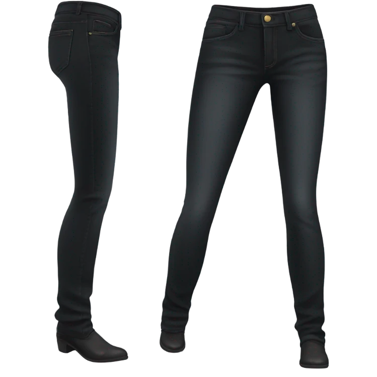 Women’s black jeans emoji