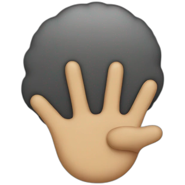 3 fingers emoji