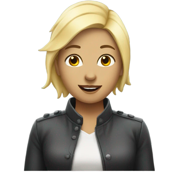 Blonde Lesbian shark  emoji