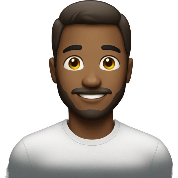 man having glow up emoji
