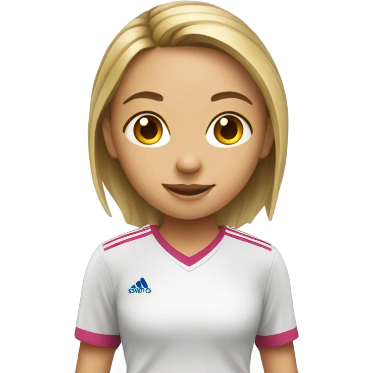 Girl playing soccer emoji