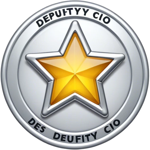 Badge that reads “Deputy CIO” emoji