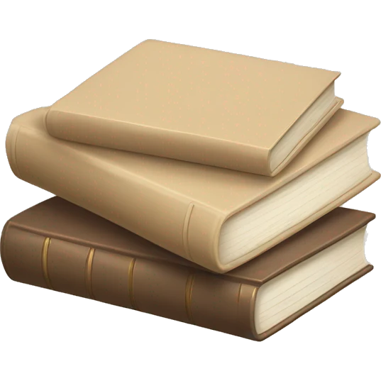 a beige stack of books emoji