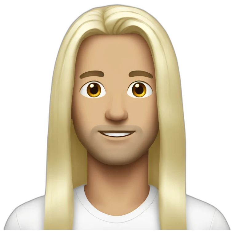 Sasha - men - white - long hair emoji