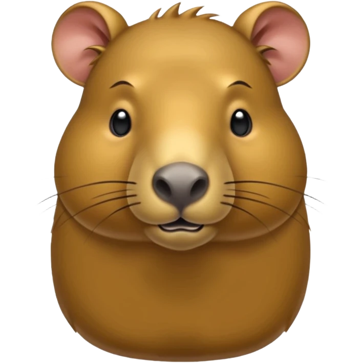 uma moeda de capybara fofinha kawai emoji