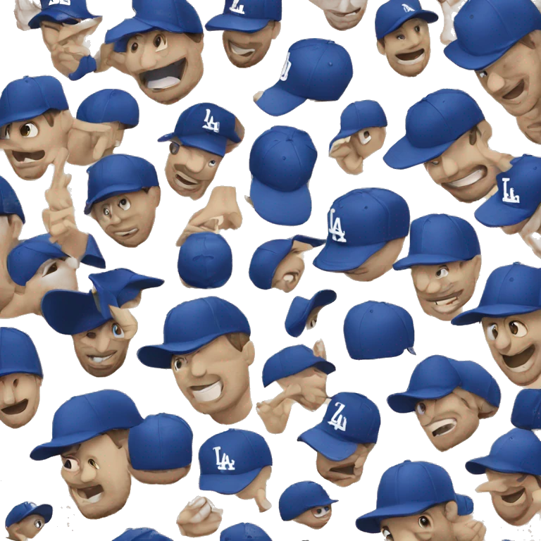 La dodgers hat emoji