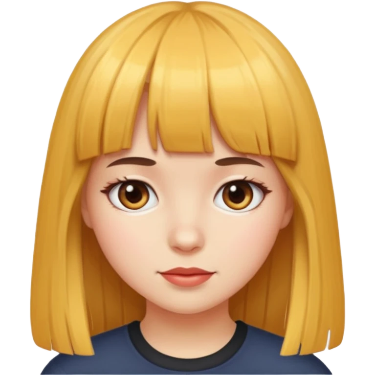 girl with bangs emoji