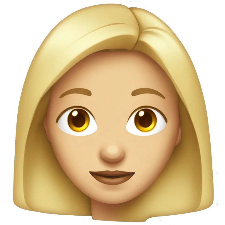 mujer rubia con anteojos transparentes  emoji