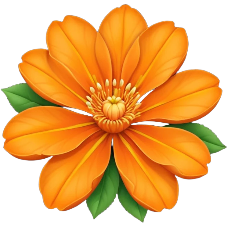 Orange flower emoji