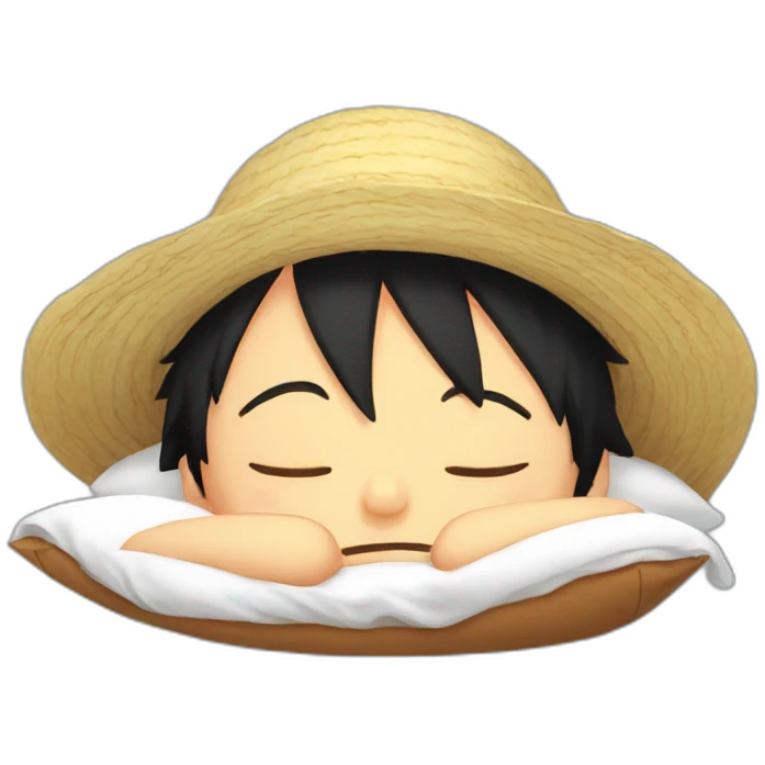 luffy sleeping emoji