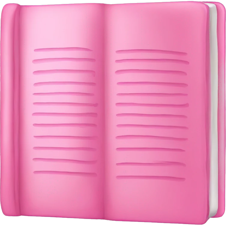 Pink book emoji