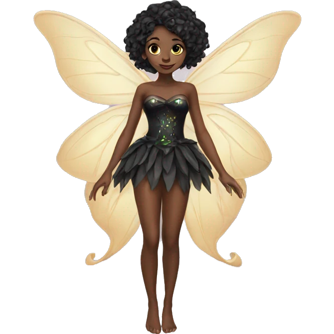 Black fairy emoji