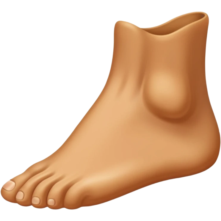 One foot emoji