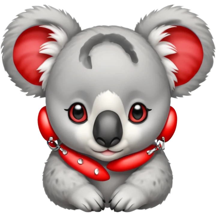 Koala with red earrings emoji