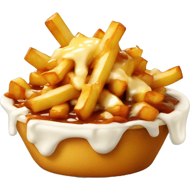 poutine qui mange une poutine  emoji