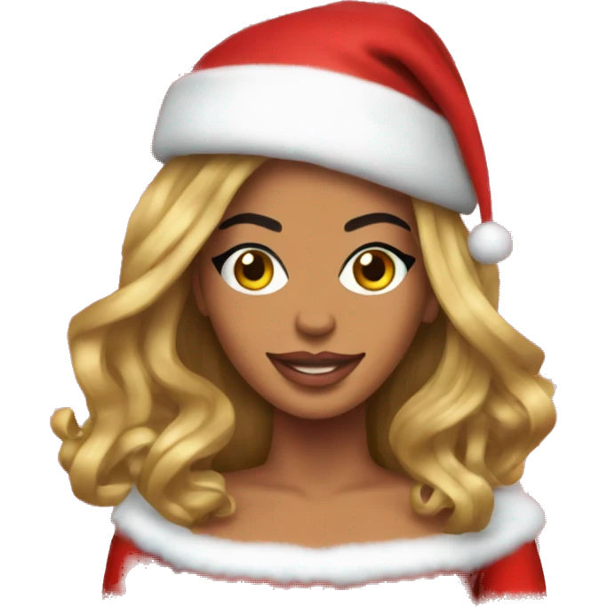 beyoncé as santa claus emoji