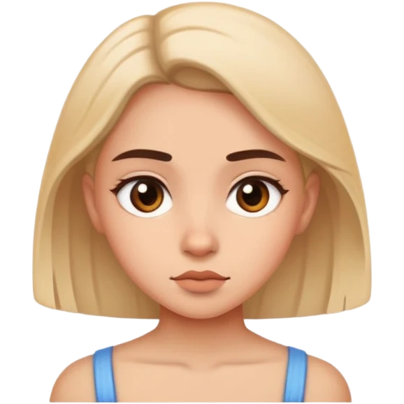 Girl side eyeing  emoji