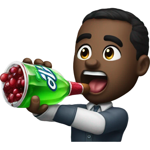 diddy hitting the sprite cranberry emoji