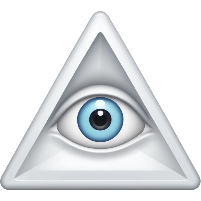 A triangle with an eye in the middle emoji