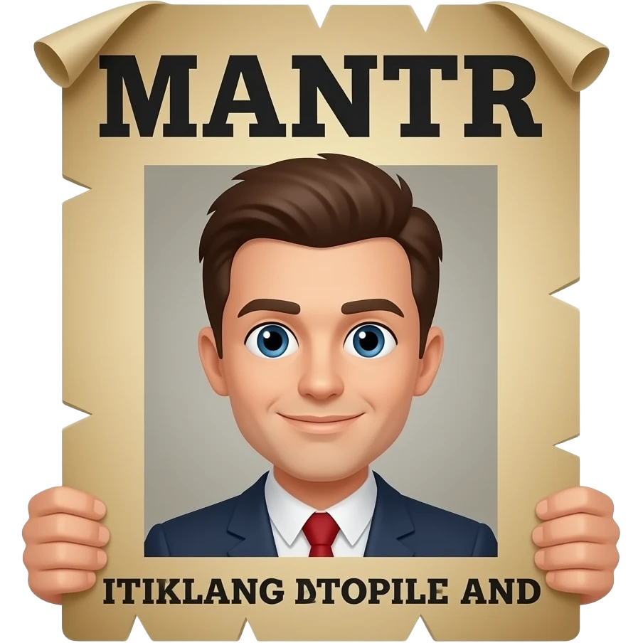 most Wanted Poster emoji