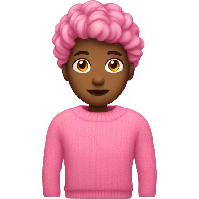 A pink sweater  emoji