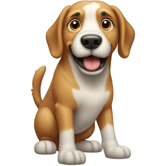 High dog  emoji