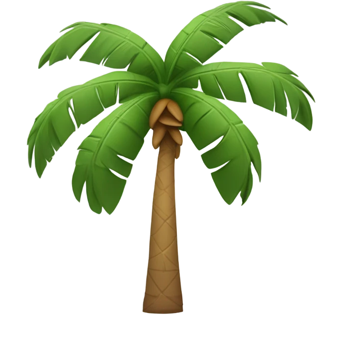 A singing palm tree  emoji