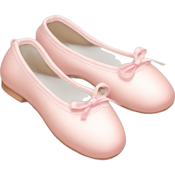 Pale pink ballet shoes emoji