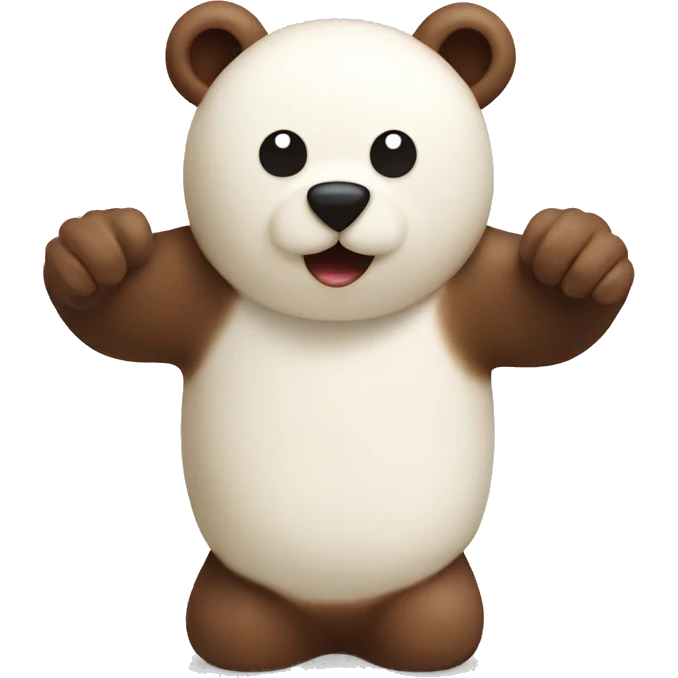 Bear-shaped marshmallows emoji