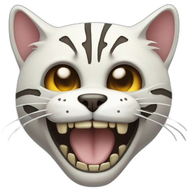 skeleton smile cat emoji