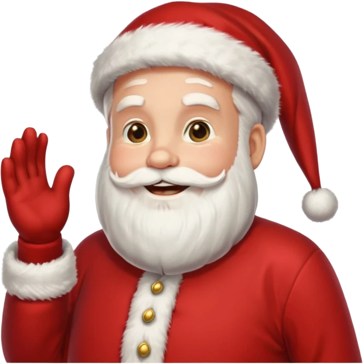 Un santa que diga gracias por tu compra emoji