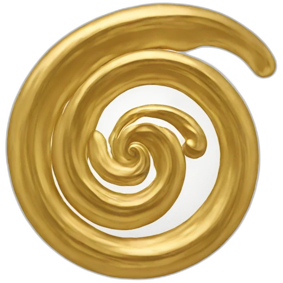 Gold swirl emoji