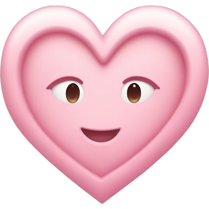 Pastel pink heart emoji