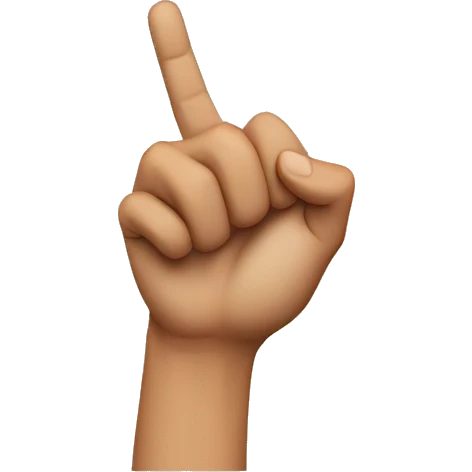 hand pointing at me emoji