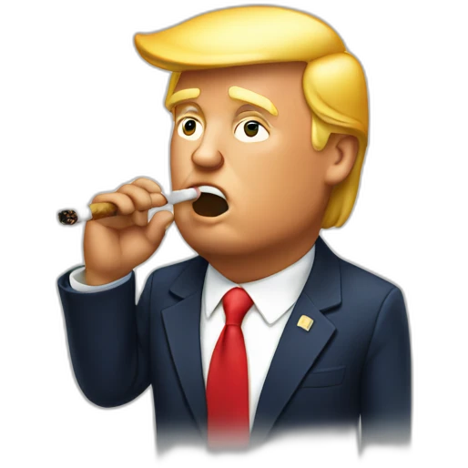 Trump smoking emoji