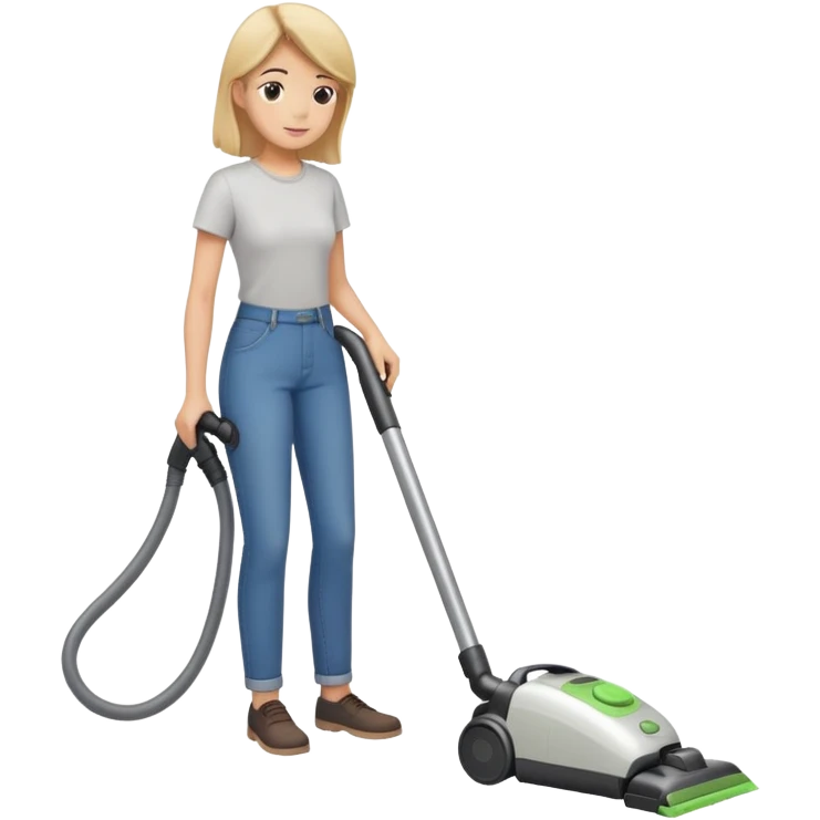 Vacuuming floor emoji