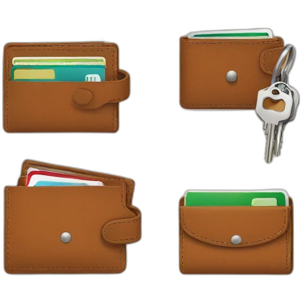wallets and keys emoji