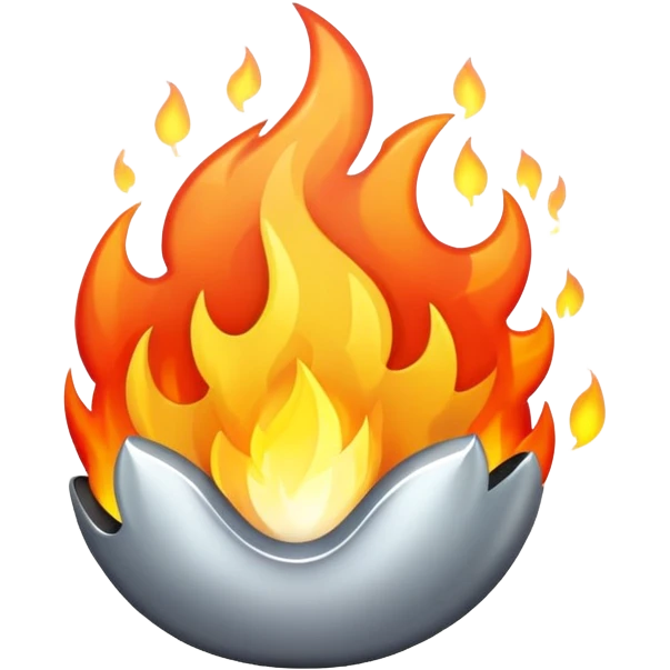 Silver fire  emoji