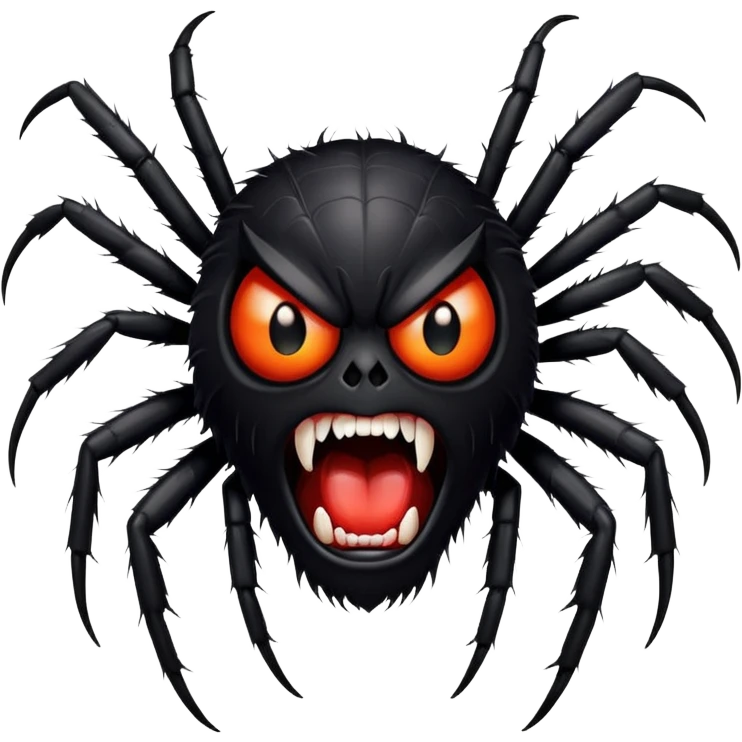 angry spider emoji