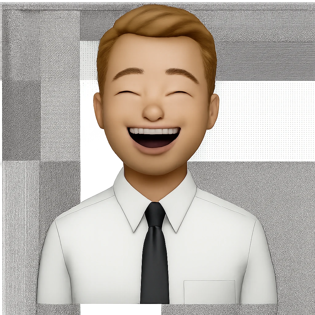 Change facial expression to laughing, keep transparent background, maintain the same style as the reference image. emoji