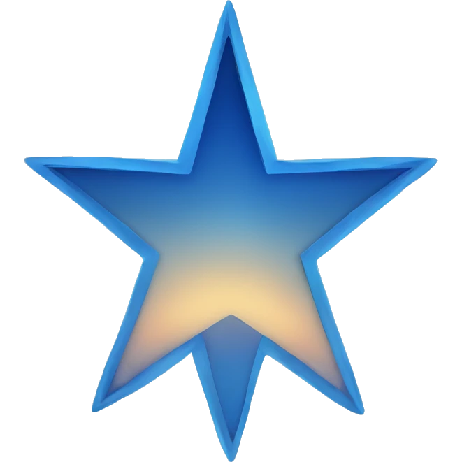 gradient blue north star emoji