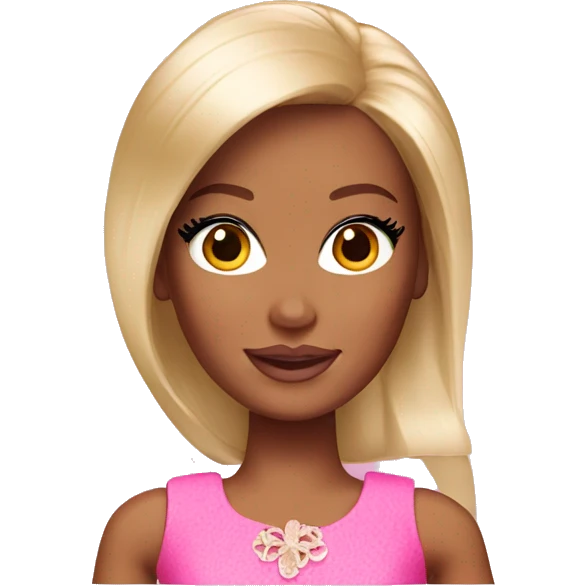 Barbie brown  emoji