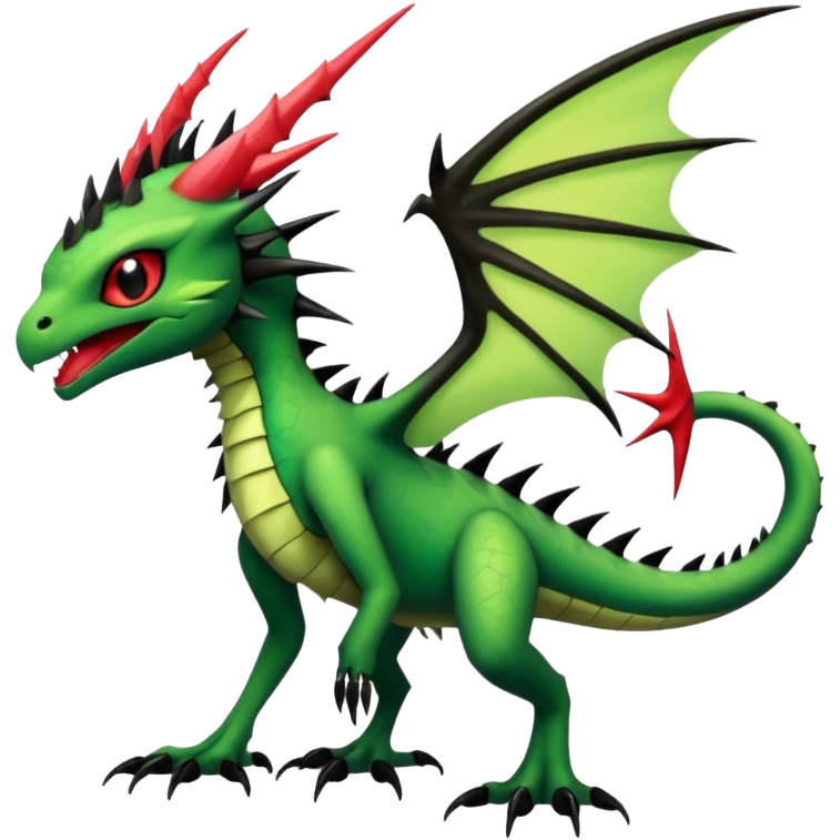 Punk’ish Edgy Badass Dark Gothic Flygon-Aurorus-Amaura-Hybrid-Creature emoji