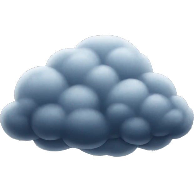 Stormy cloud emoji