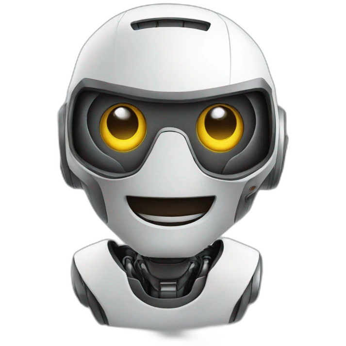 Cool Robot with a smile face emoji