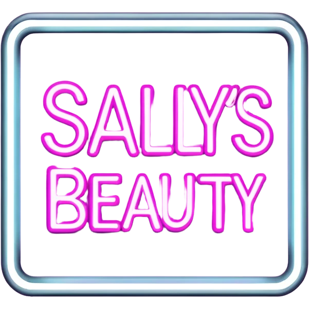 pink sallys beauty store in big letters emoji