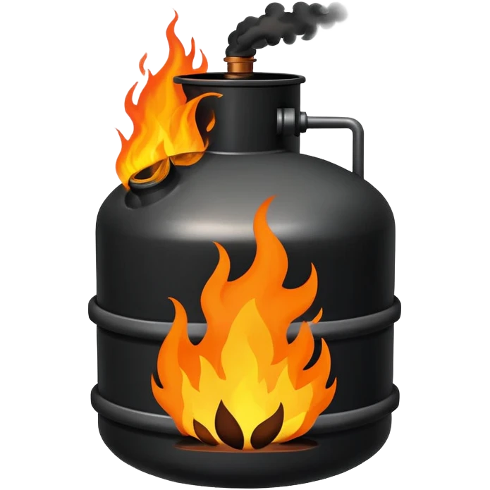 oil tank on fire emoji