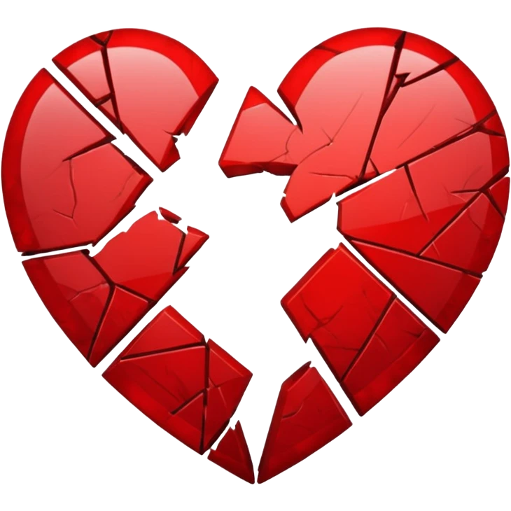 shattered heart emoji